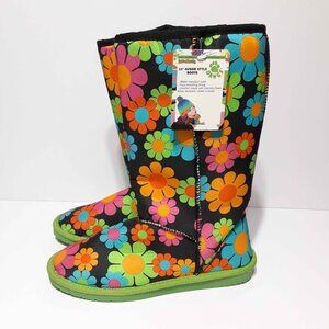 Loudmouth DAWGS Aussie Style BOOTS Magic Bus Faux Shearling Womens 7 NEW NWT